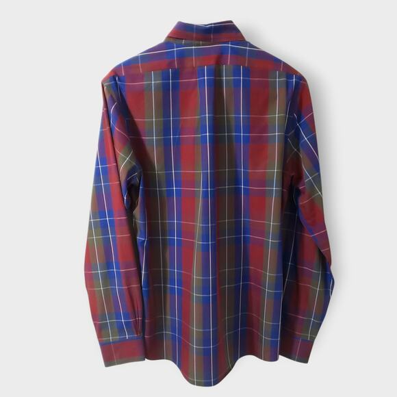 Brooks Brothers Mens Regent Non-Iron Button Down Shirt Tartan Plaid Sz Medium - Picture 5 of 13